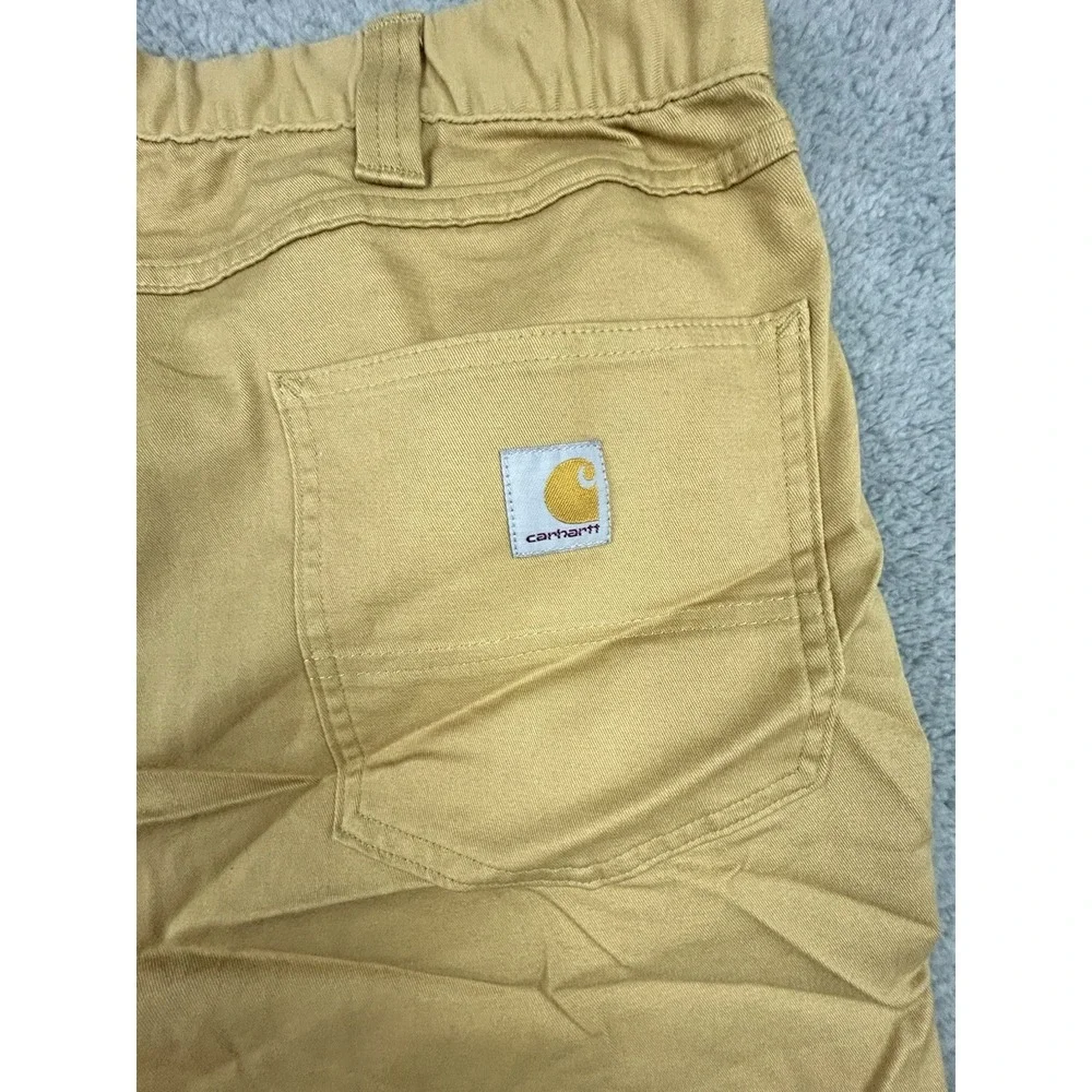 Carhartt Men's Force Relaxed Fit Work Shorts Size 38 Beige 9